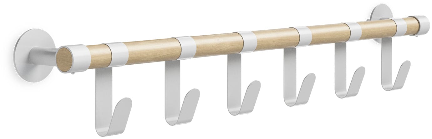 Safco Resi Coat Wall Rack with 6 Hooks - Heavy Duty Entryway Organizer for Coats, Hats & Bags - Perfect for Home, Office or Mudroom Storage (Model 4264)