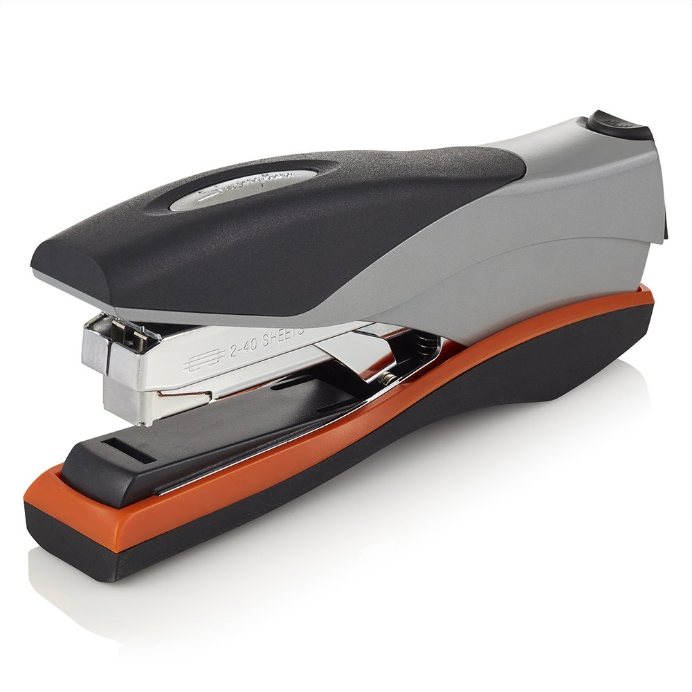 Swingline Optima 40 Sheet Capacity Full Strip Stapler - Reduced Effort Desktop Stapler for Office & Home Use - Orange/Silver/Black (87845) - Perfect for Paperwork, Document Binding & School Projects