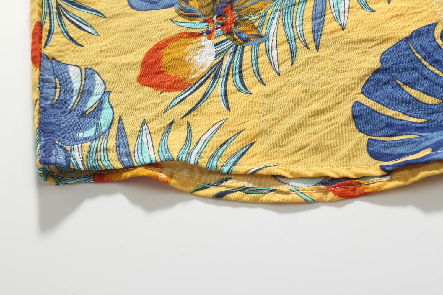 SSLR Women's Hawaiian Shirts - Floral Short Sleeve Button Up Blouses for Women | Tropical Vacation, Beach Party & Summer Outfits