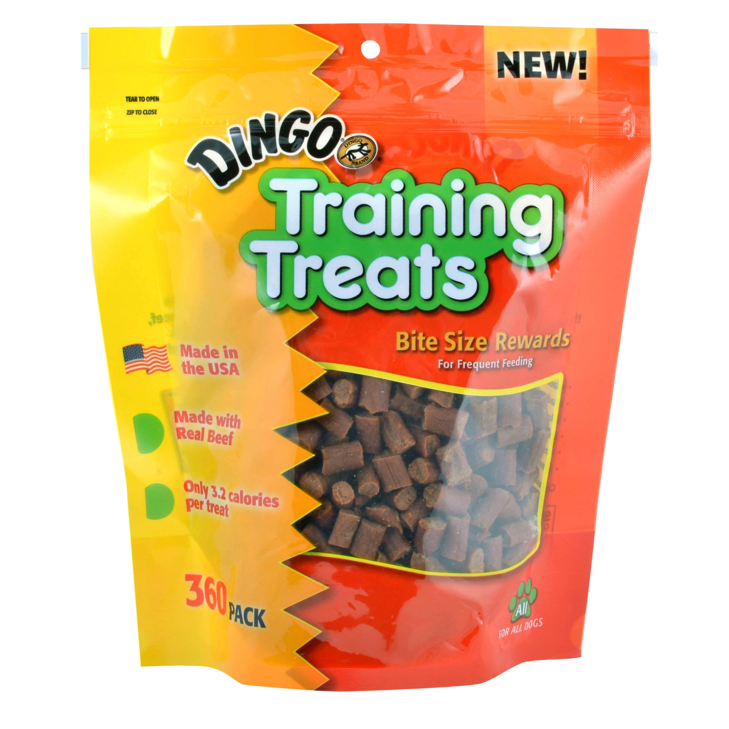 Dingo DN-99098PDQ 360 Count High Protein Dog Training Treats - Perfect for Obedience Training, Reward Snacks & Positive Reinforcement