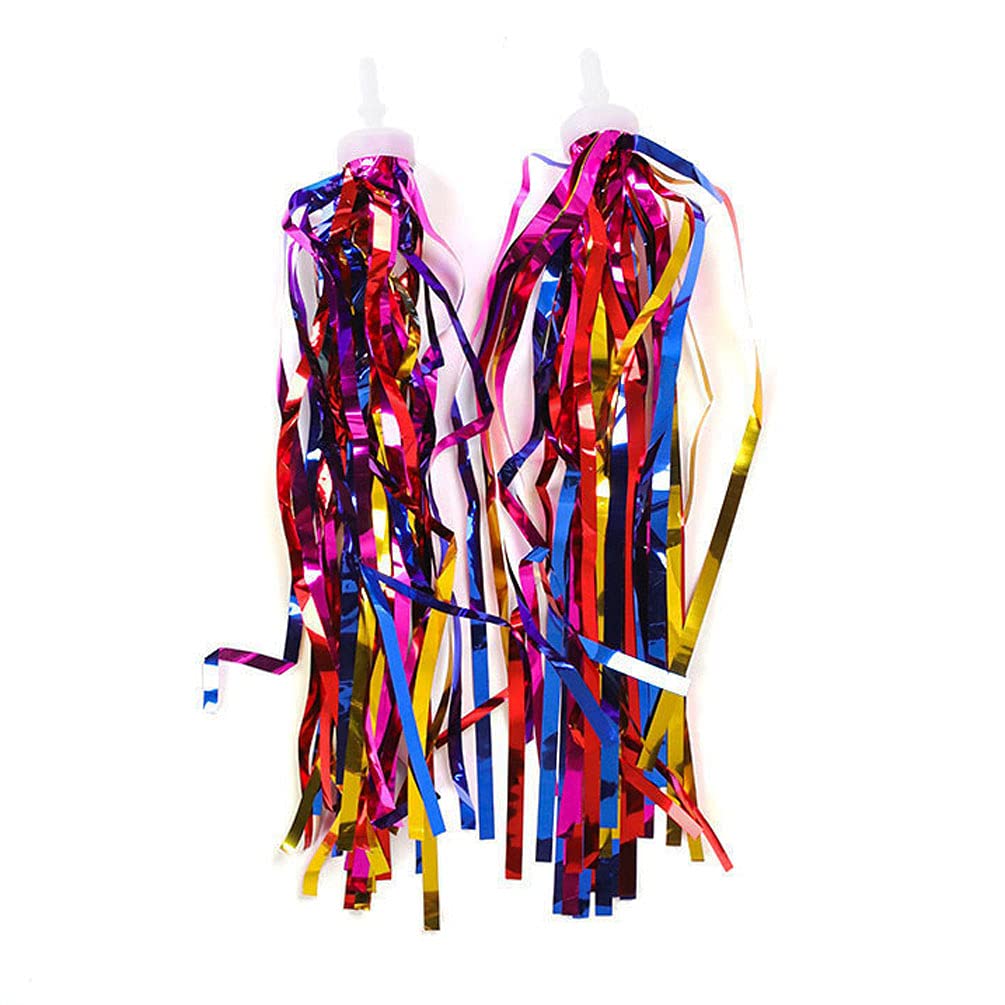 5 Pairs Colorful Kids Bike Handlebar Tassels - Fun Streamer Ribbons for Children's Bicycles, Scooters & Baby Carriers - Durable Decorative Accessories for Outdoor Play & Birthday Gifts