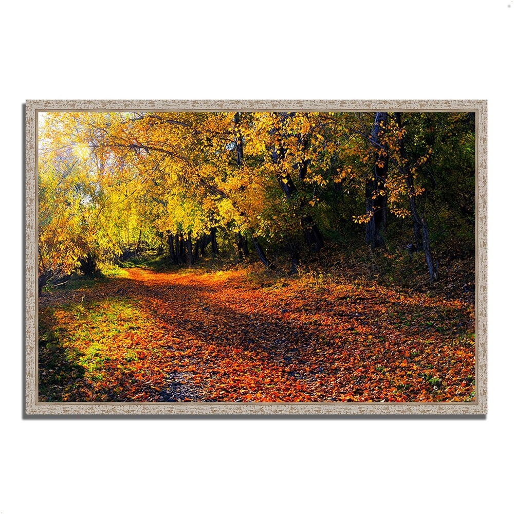 Auburn Trail Fine Art Giclee Print on Gallery Wrap Canvas - Ready to Hang Wall Decor for Living Room, Bedroom & Office