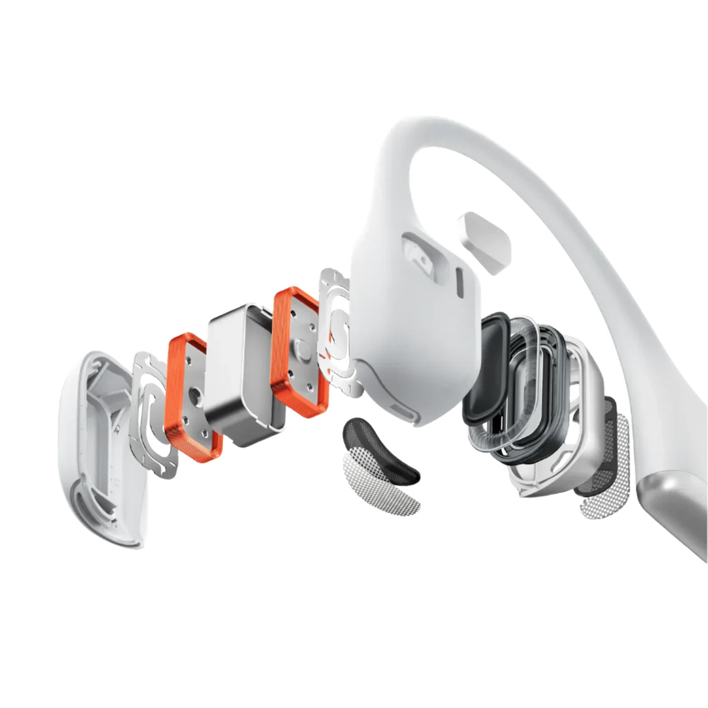 Shokz OpenRun Pro 2 Silver - Premium Bone Conduction Headphones for Running, Cycling & Workouts | Wireless Bluetooth Sport Headset with Sweatproof Design & 10-Hour Battery Life