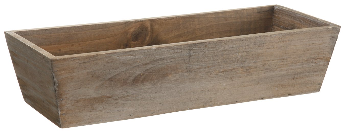Natural Wood 3.5-inch Vase Planter for Silk Flowers - Handcrafted Home Decor for Centerpieces, Wedding Decorations & Tabletop Displays