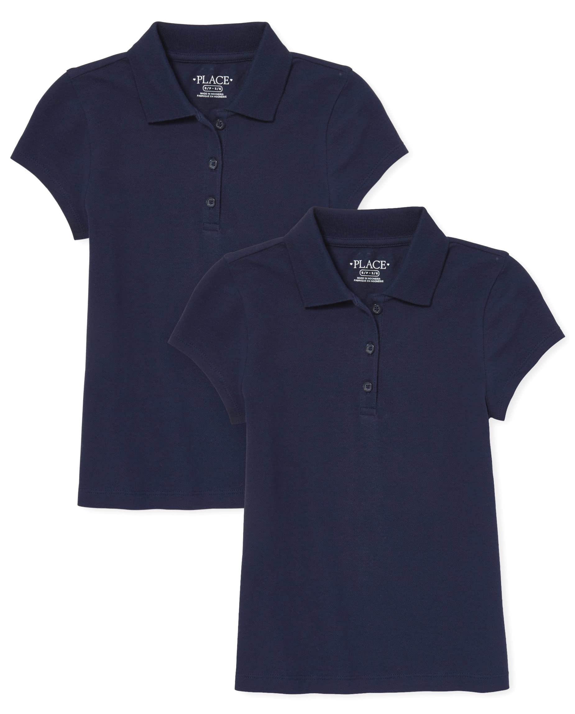 The Children's Place Boys' 3-Pack Short Sleeve Pique Polo Shirts - Soft Cotton Casual Tees for School, Playdates & Summer Outfits