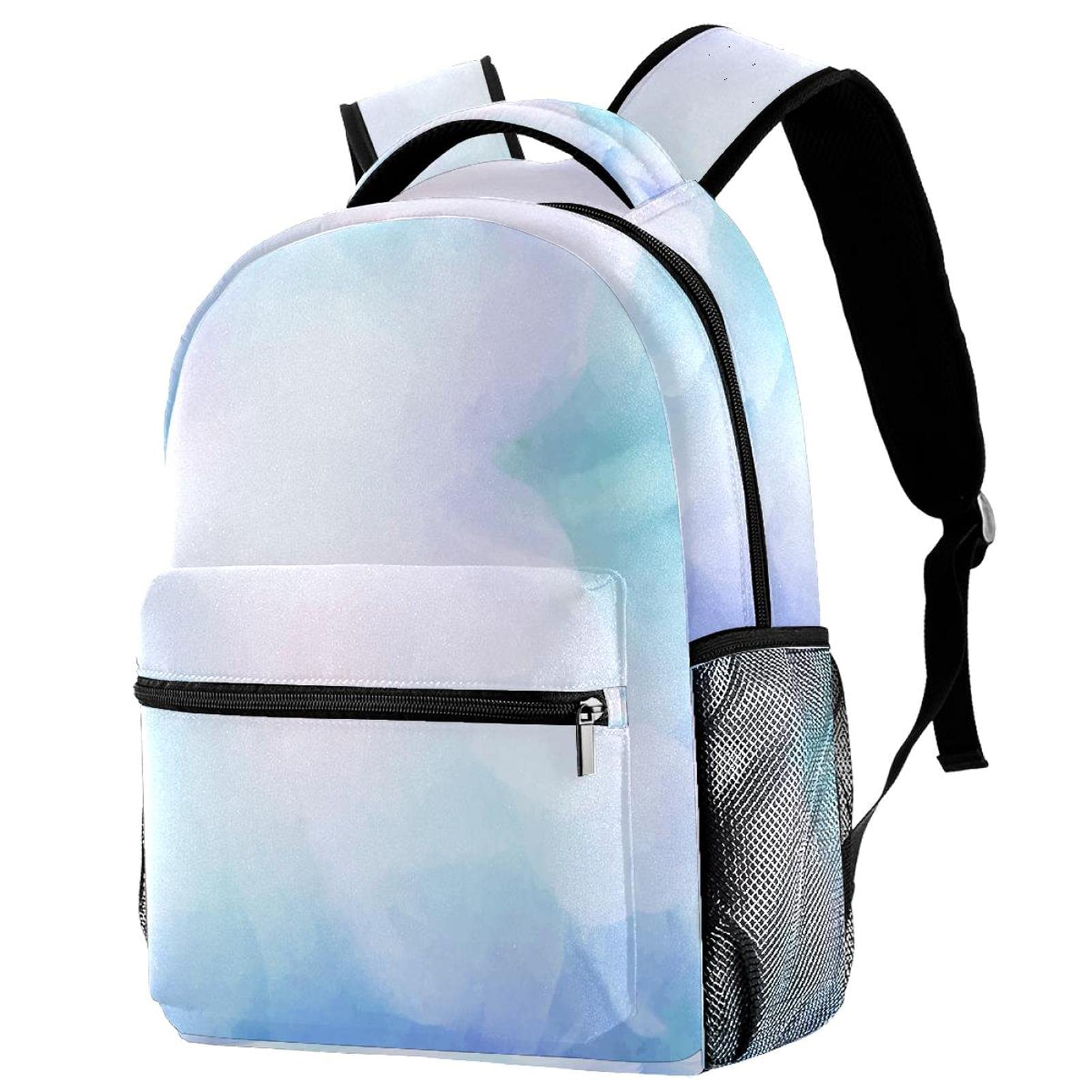 Kids Backpack for School - Vibrant Blue Watercolor Daypack for Women & Men with Laptop Compartment | Perfect for School, Travel, Work & Daily Commute