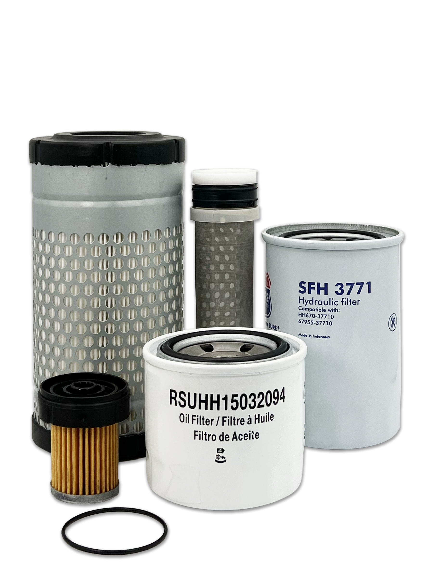 Kubota B2320DTN Tractor Maintenance Filter Kit | HERO® Replacement Air, Oil & Fuel Filters | Perfect for Farm Equipment & Landscaping Maintenance