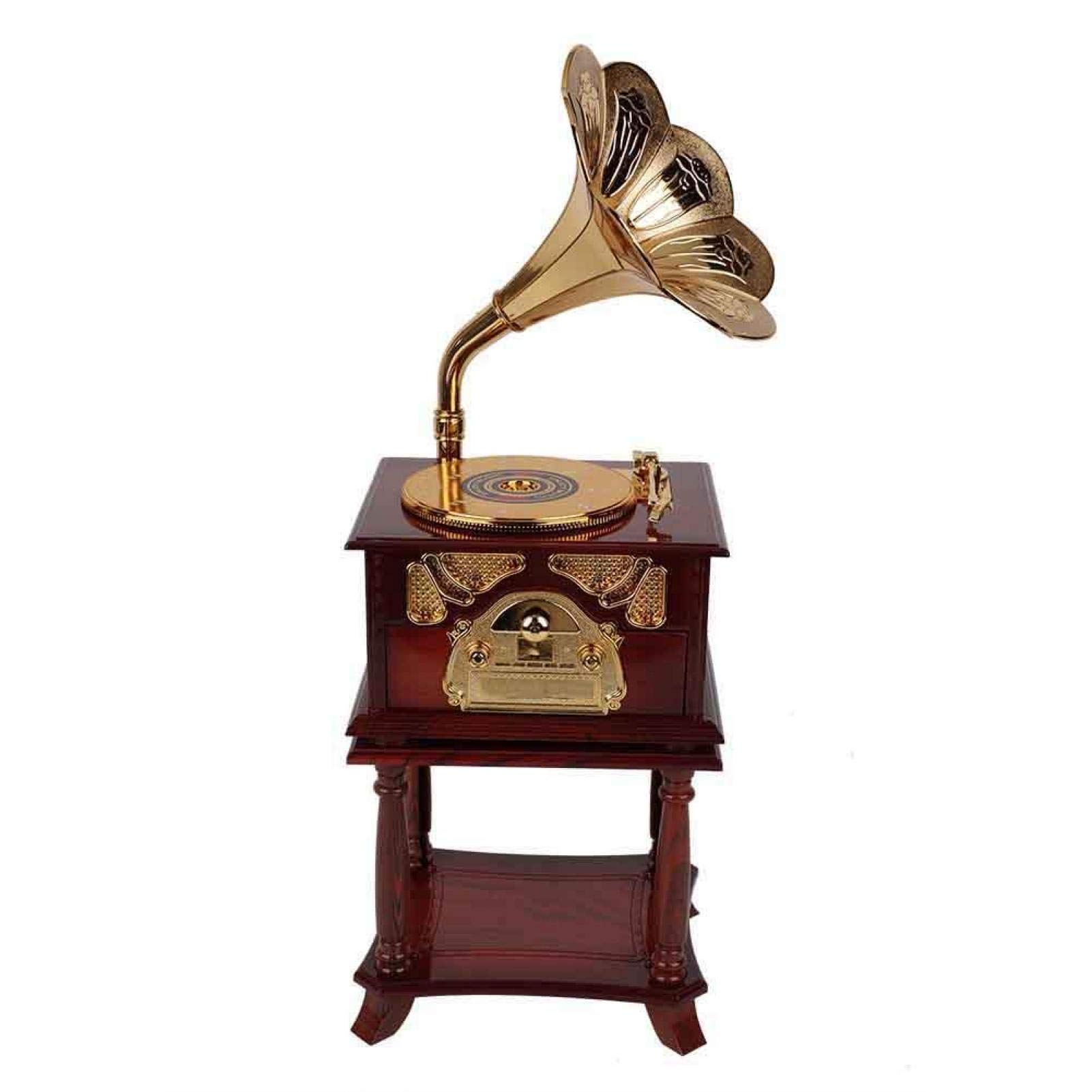 Elegant Wooden Musical Jewelry Box with Classic Melody - Perfect Gift for Girls, Kids, Women | Home Decor, Office Desk Ornament, Birthday Present (Brown)