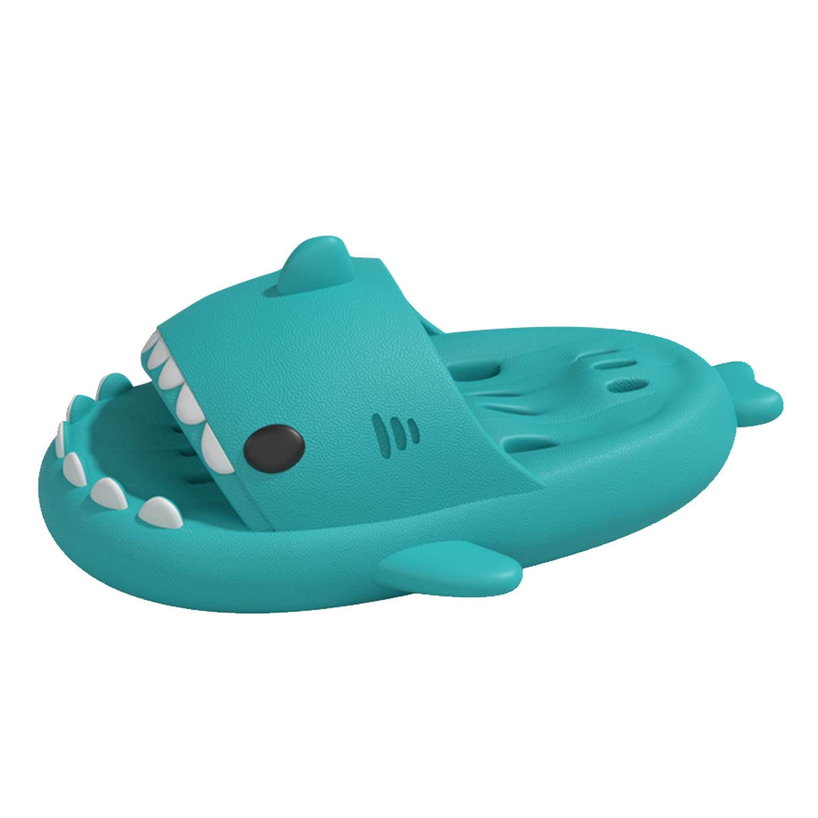 **Cloudy Shark Slides for Women - Cute Open-Toe Cloud Slippers, Summer House Slippers Size 11 - Perfect for Indoor Lounging, Beach Trips & Casual Wear**