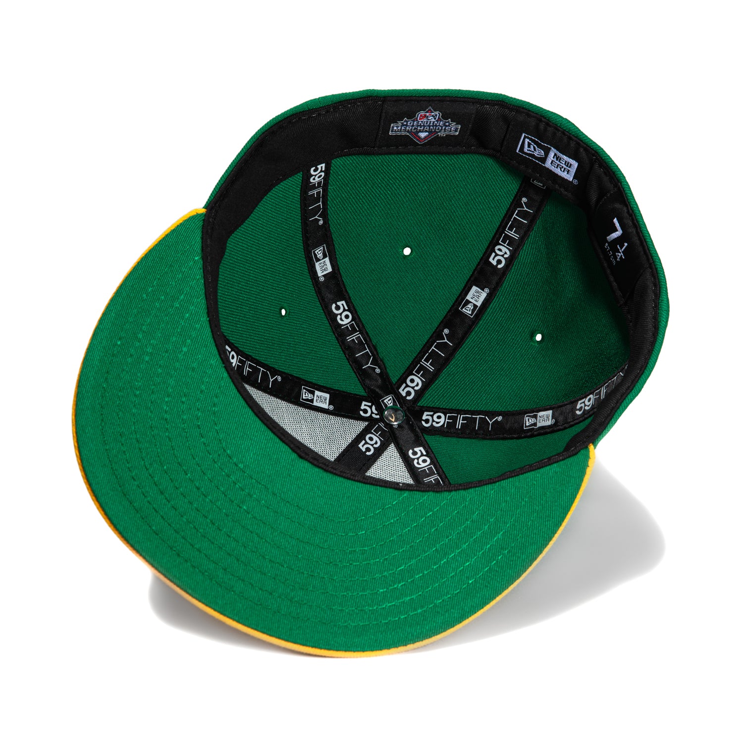 New Era 59Fifty Birmingham Athletics Baseball Cap - Kelly Green & Gold - Perfect for Sports Fans, Game Day & Streetwear Fashion