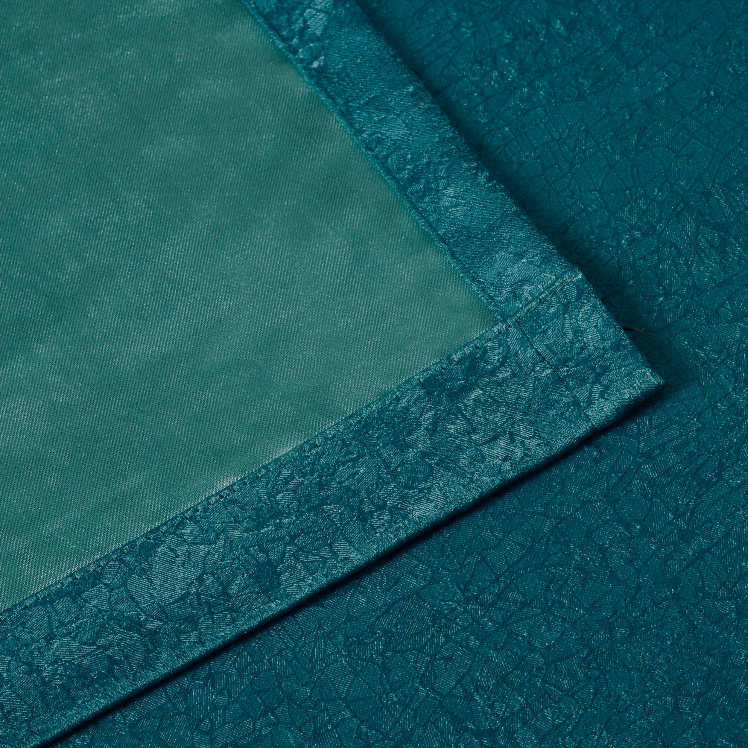 Blackout Senna Solid Textured Grommet Curtain Panels Set - Thermal Insulated Room Darkening Drapes for Bedroom & Living Room - Noise Reducing Window Treatments for Home Decor