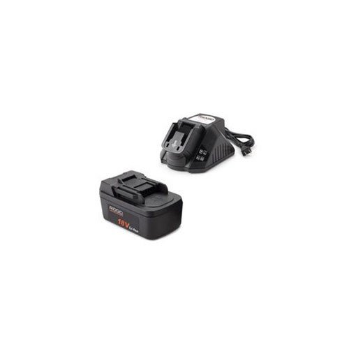Ridgid 44848 ONE+ 2.0Ah Lithium-Ion Battery with 120V Fast Charger - Compatible with RIDGID Power Tools for Drilling, Sawing & DIY Projects