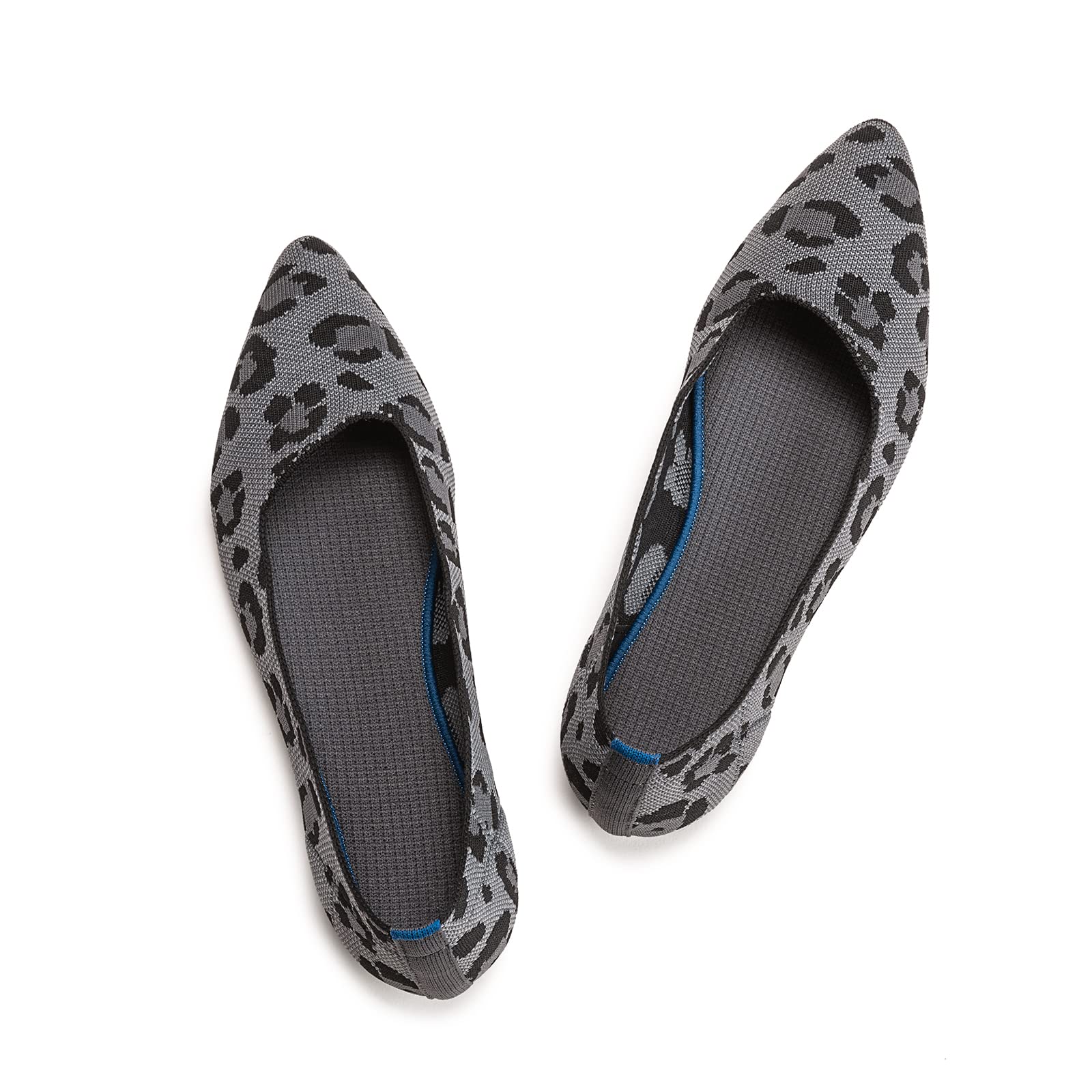 Women's Pointed Toe Ballet Flats - Knit Slip-On Dress Shoes with Low Wedge | Comfortable & Soft Classic Flats for Women | Perfect for Office, Wedding & Casual Wear