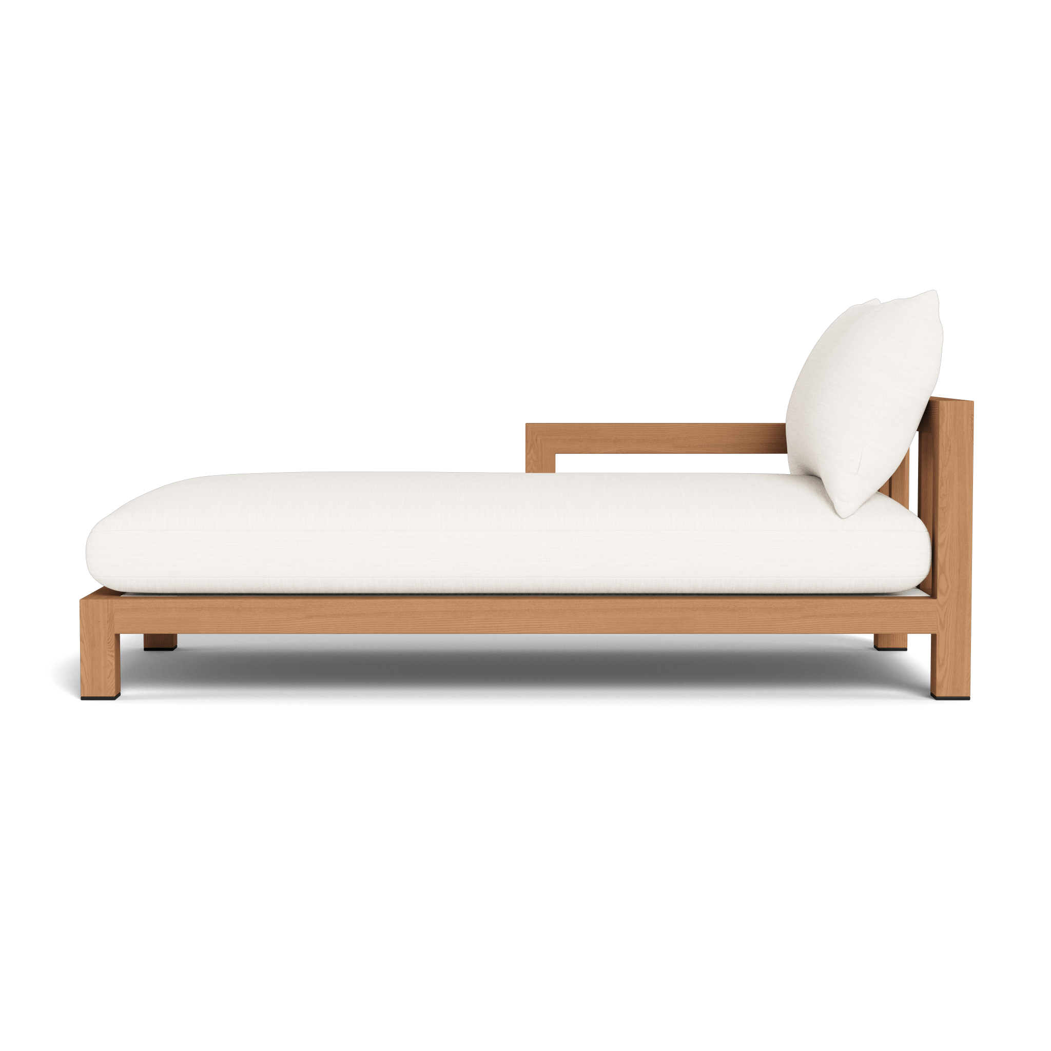 Premium Pacific Teak Chaise Lounge - Outdoor Patio Furniture for Poolside, Beach & Garden Relaxation - Weather-Resistant & Durable Teak Wood Design