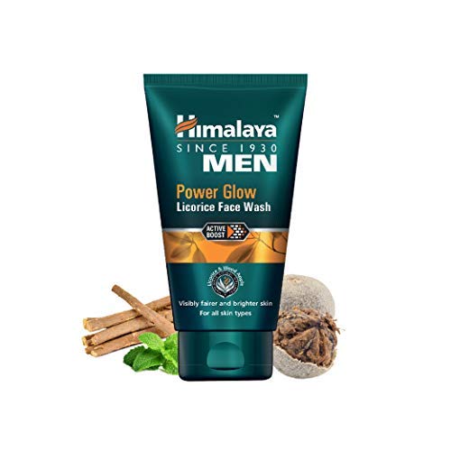 Himalaya MEN Power Glow Licorice Face Wash for Men - 100ml | Brightening & Oil Control | Daily Skincare for Clear & Glowing Skin