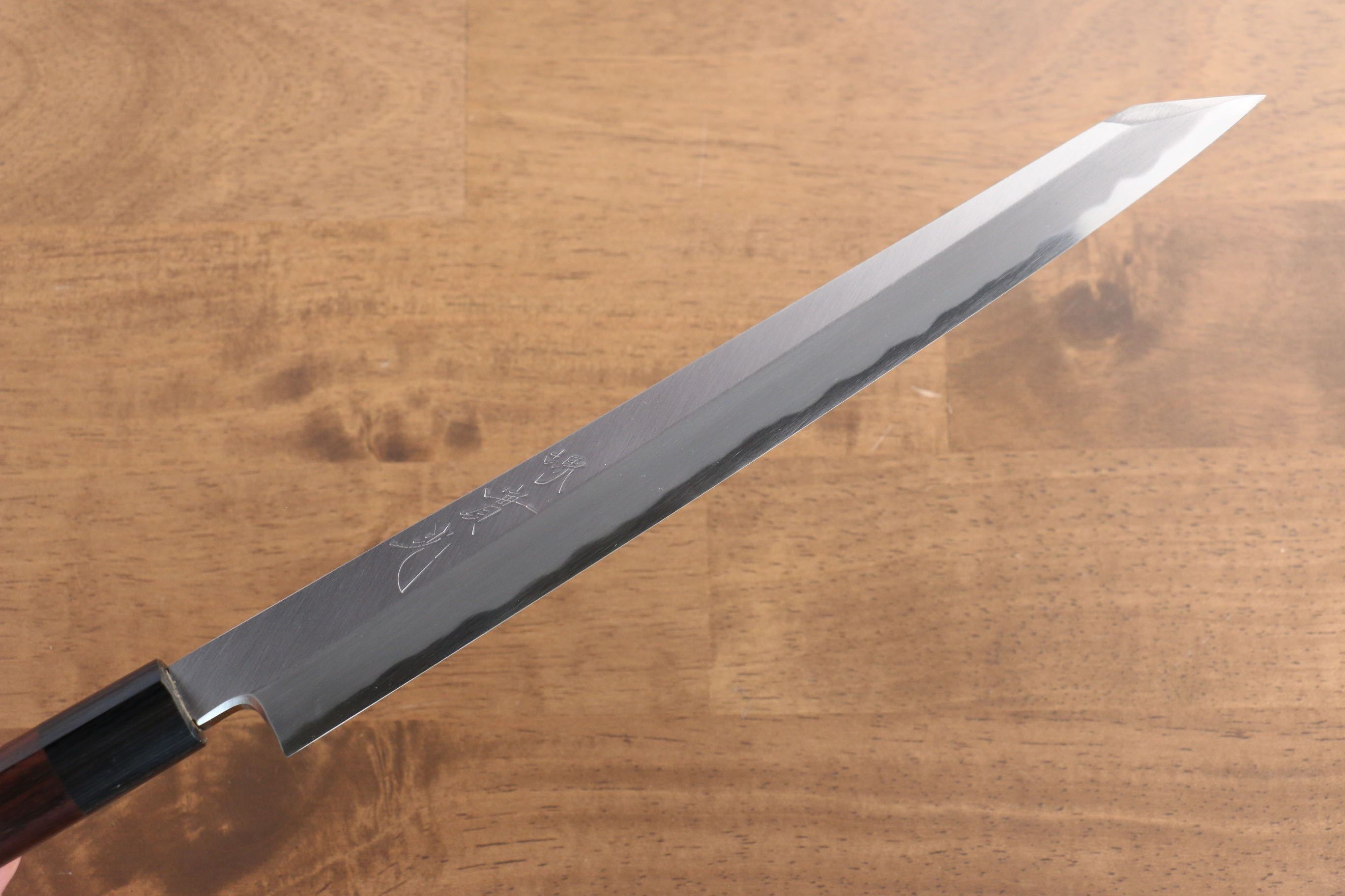 Premium Jikko White Steel No.2 Kiritsuke Yanagiba Knife 270mm with Exquisite Shitan Handle - Perfect for Sushi Chefs & Japanese Cuisine Enthusiasts