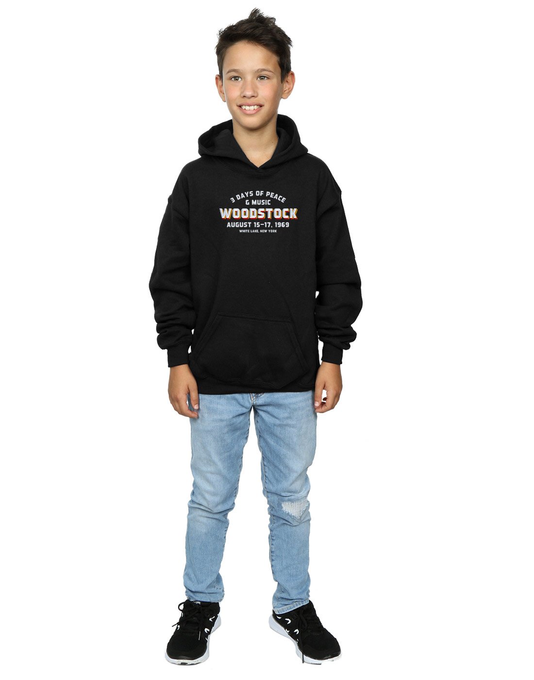 Vintage Woodstock Boys Varsity 1969 Hoodie Sweatshirt - Classic Retro Style for Music Festival, School Spirit & Casual Wear
