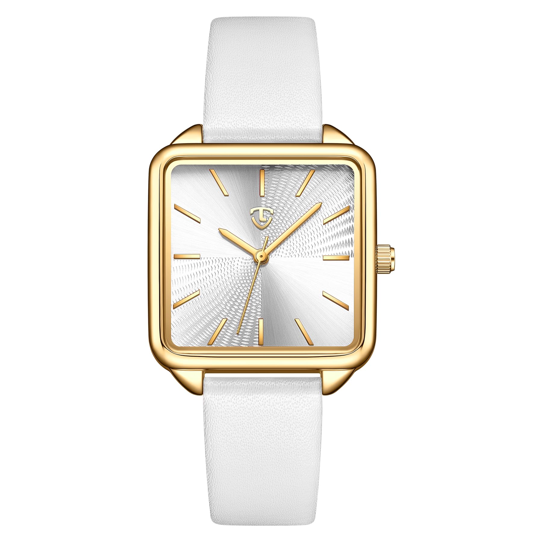 Elegant Women's Leather Strap Square Watch - Waterproof Vintage Dial Analog Quartz Dress Watch for Women | Stylish Gift for Her | Perfect for Office, Date Night & Special Occasions