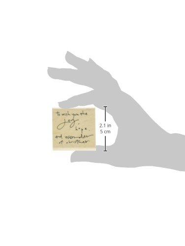 Penny Black 2x2 Rubber Stamp - Joy & Hope for Scrapbooking & Cards