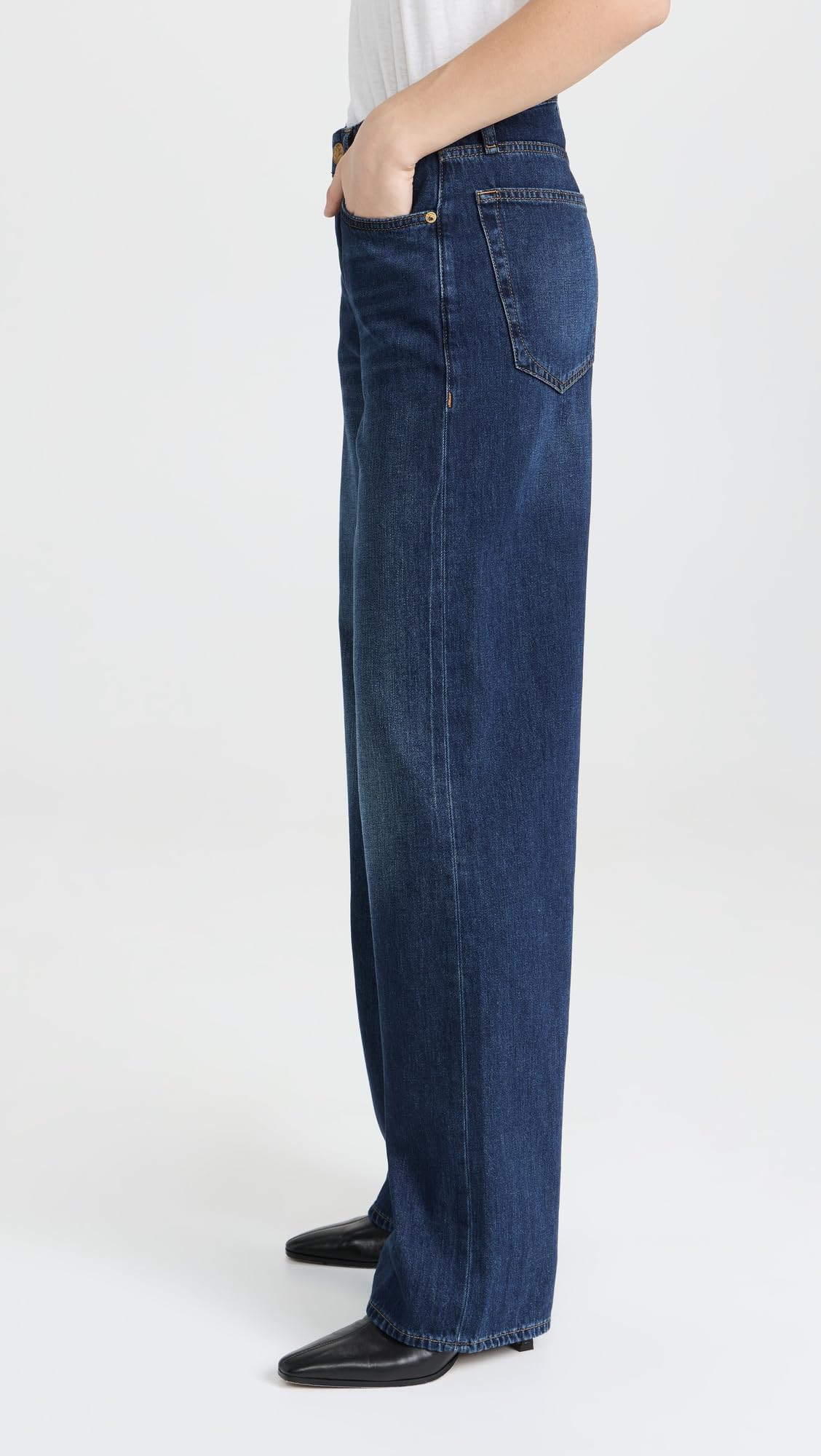 rag & bone Women's Logan Jeans - High Waist Slim Fit Stretch Denim Pants for Casual Wear & Night Out