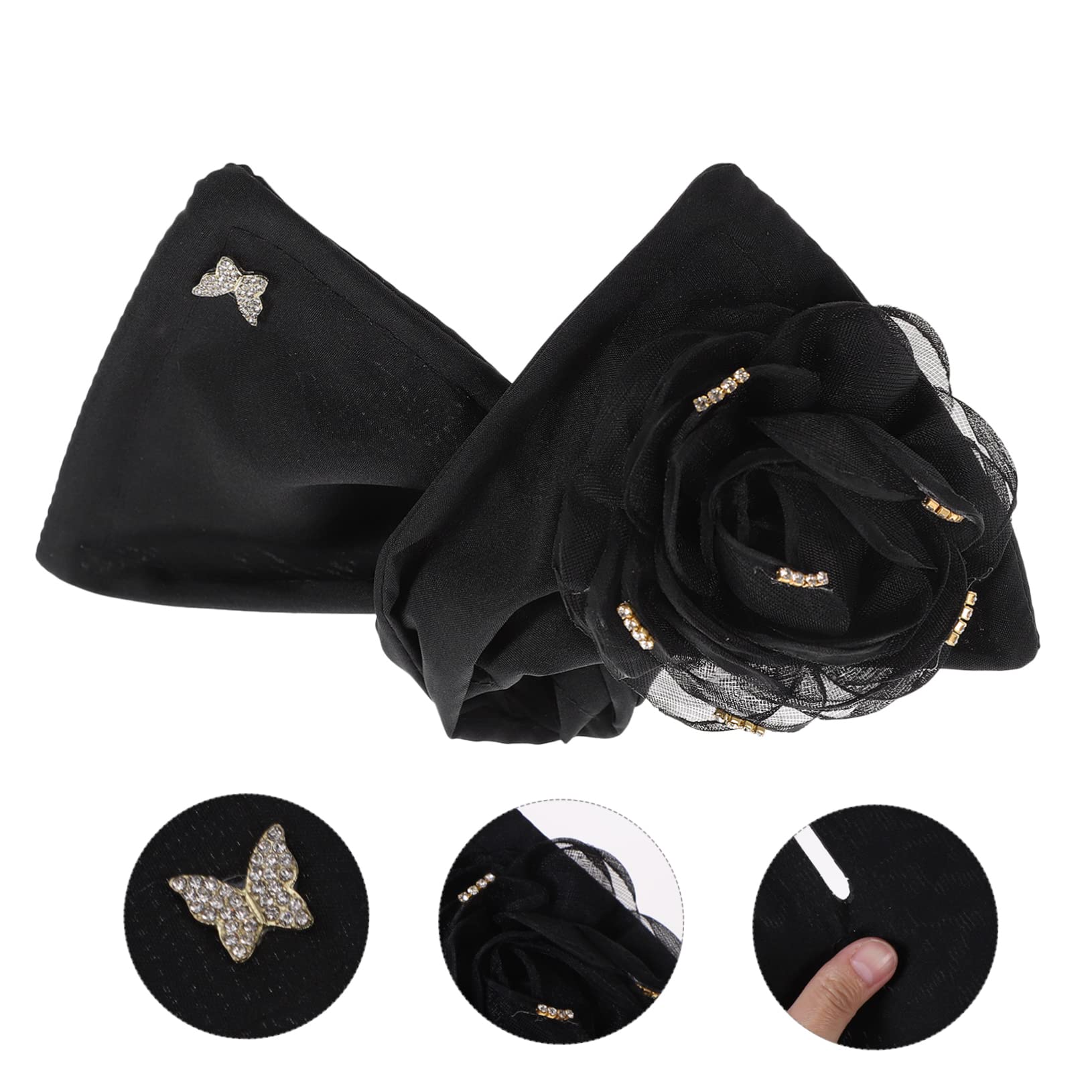 Minkissy Hair Bun Maker & Shaper - Black Hair Styling Tool for Perfect Buns, Ponytails & Updos - Great for Work, Parties & Everyday Hairstyles