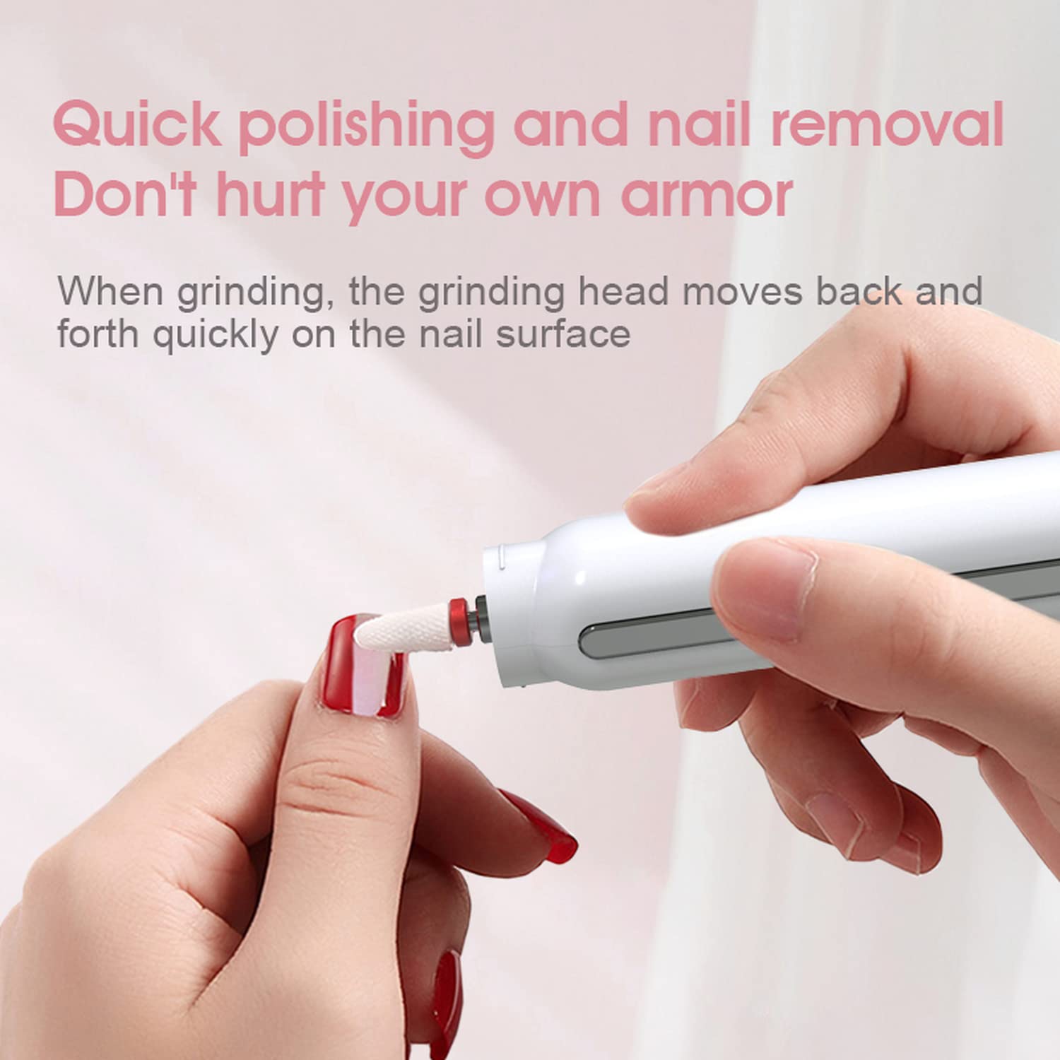 Professional Cordless Electric Nail Drill Kit - Rechargeable Nail File for Acrylic Nails, Portable Manicure Tool for Salon & Home DIY (Black) | Perfect for Nail Art, Gel Extensions & At-Home Manicures