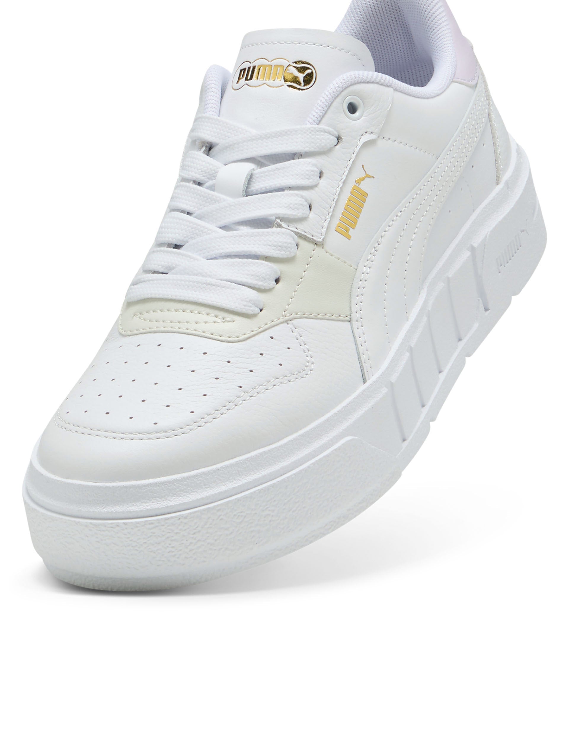 Cali Court Leather Sneakers for Women - White/Lilac Frost - Comfortable Casual Shoes for Walking, Work & Everyday Wear