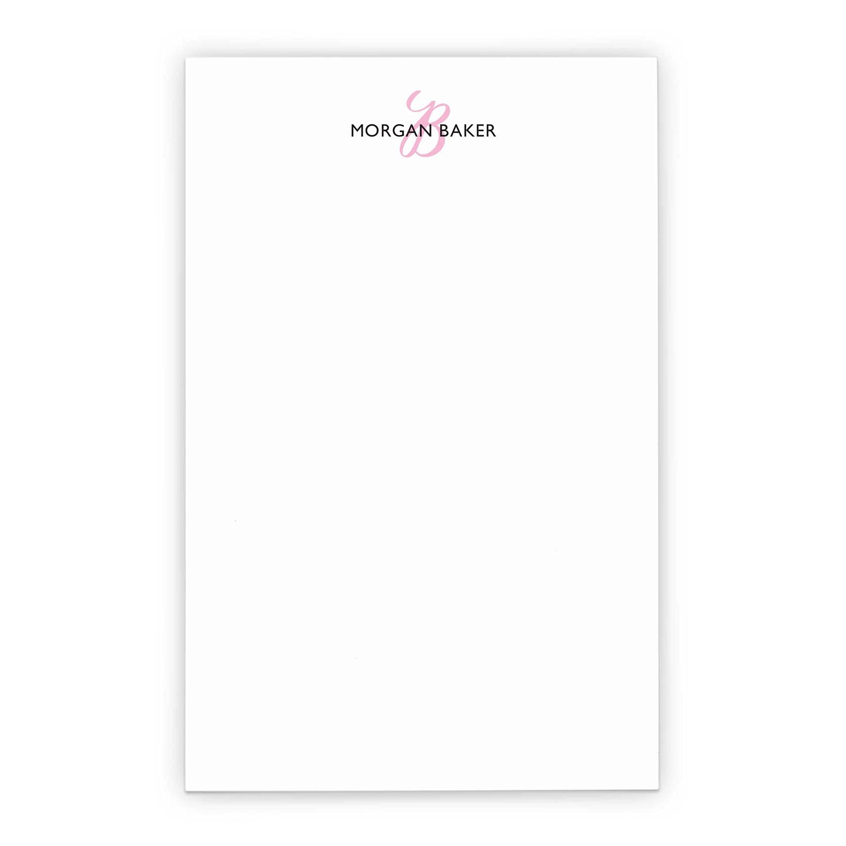 Personalized Monogram Notepad Set - 5.5x8.5 Inch Letter Writing Paper, 50 Sheets - Custom Initials for Office, Journaling & Gift Giving