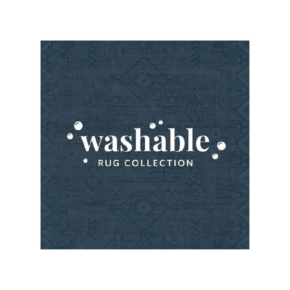 Washable 5'x7' Gray Polyester Transitional Rug - Perfect for Living Room, Bedroom & Office Decor