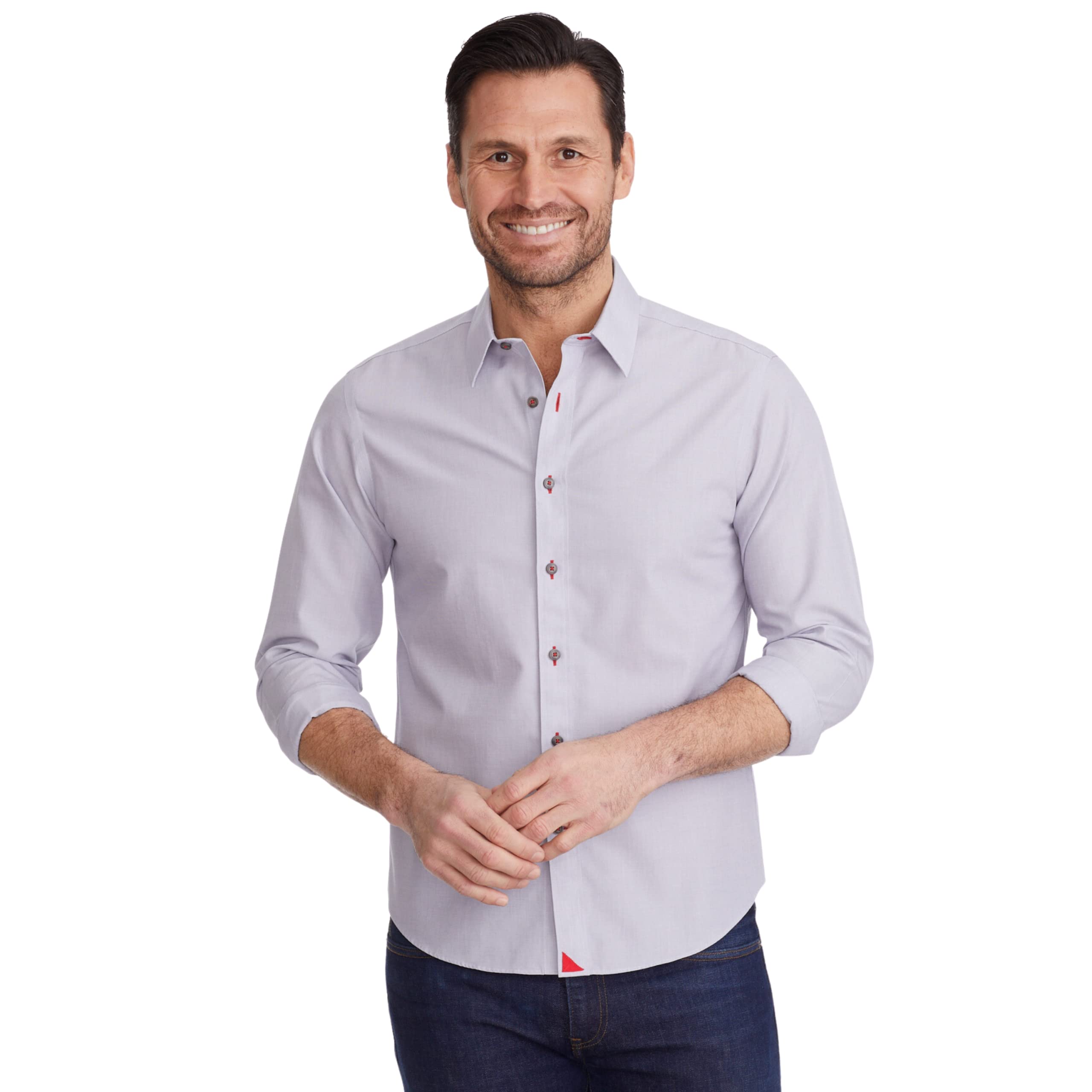 UNTUCKit Rubican Men's Short Sleeve Wrinkle-Free Casual Shirt - Regular Fit Button Down for Work, Travel & Everyday Wear