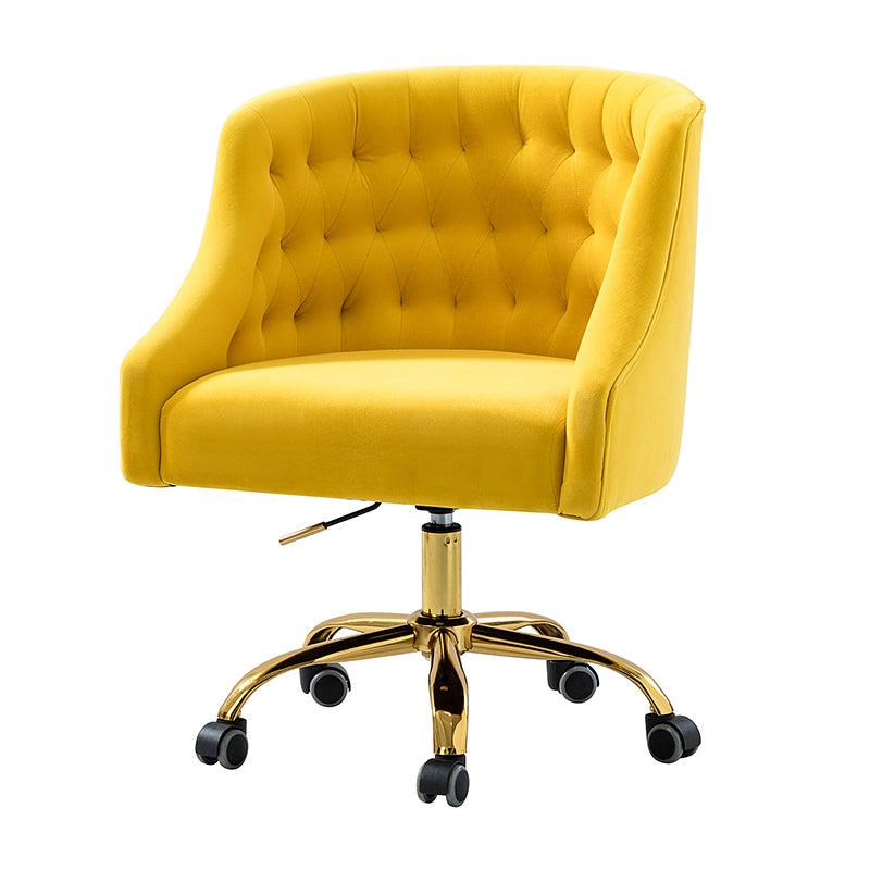 Penelope Velvet Tufted Office Chair - Ergonomic Executive Desk Chair with Lumbar Support - Perfect for Home Office, Gaming & Workspace Comfort