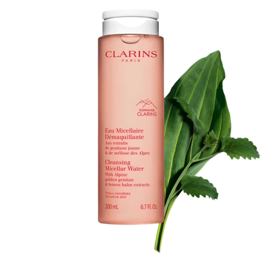 Clarins Micellar Cleansing Water - Gentle Makeup Remover & Face Cleanser for All Skin Types | Perfect for Daily Skincare & Travel