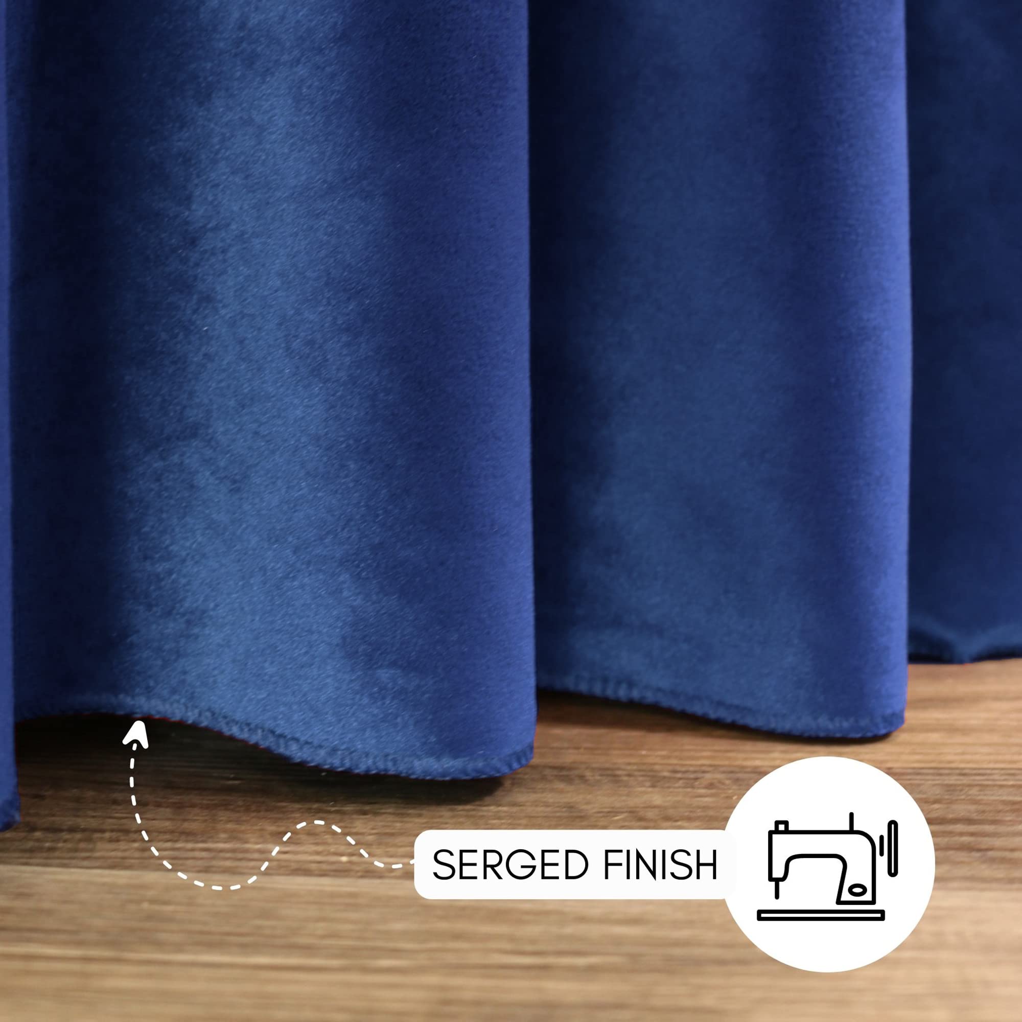 120 Inch Round Velvet Tablecloth - Navy Blue Linen Table Cover for Standard Round Tables - Perfect for Weddings, Banquets, and Home Decor