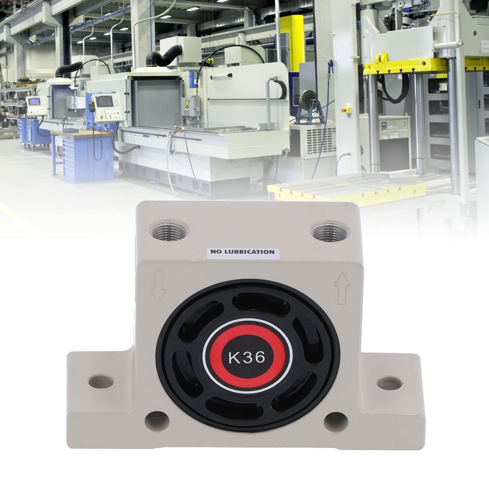 Pneumatic Turbine Vibrator - Aluminum Alloy Industrial Vibrator with 3/8in Thread for Vibrating Screening, Conveying, and Material Flow