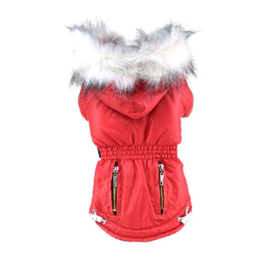 **Waterproof Dog Jacket with Faux Fur Hood - Warm Winter Dog Coat for Small & Large Breeds - Windproof & Reflective for Snow, Rain & Outdoor Adventures - Perfect for Hiking, Camping & Daily Walks - Ideal for Cold Weather, Night Walks & Pet Safety - Great for Snowy Days, Rainy Walks & Evening Pet Safety**