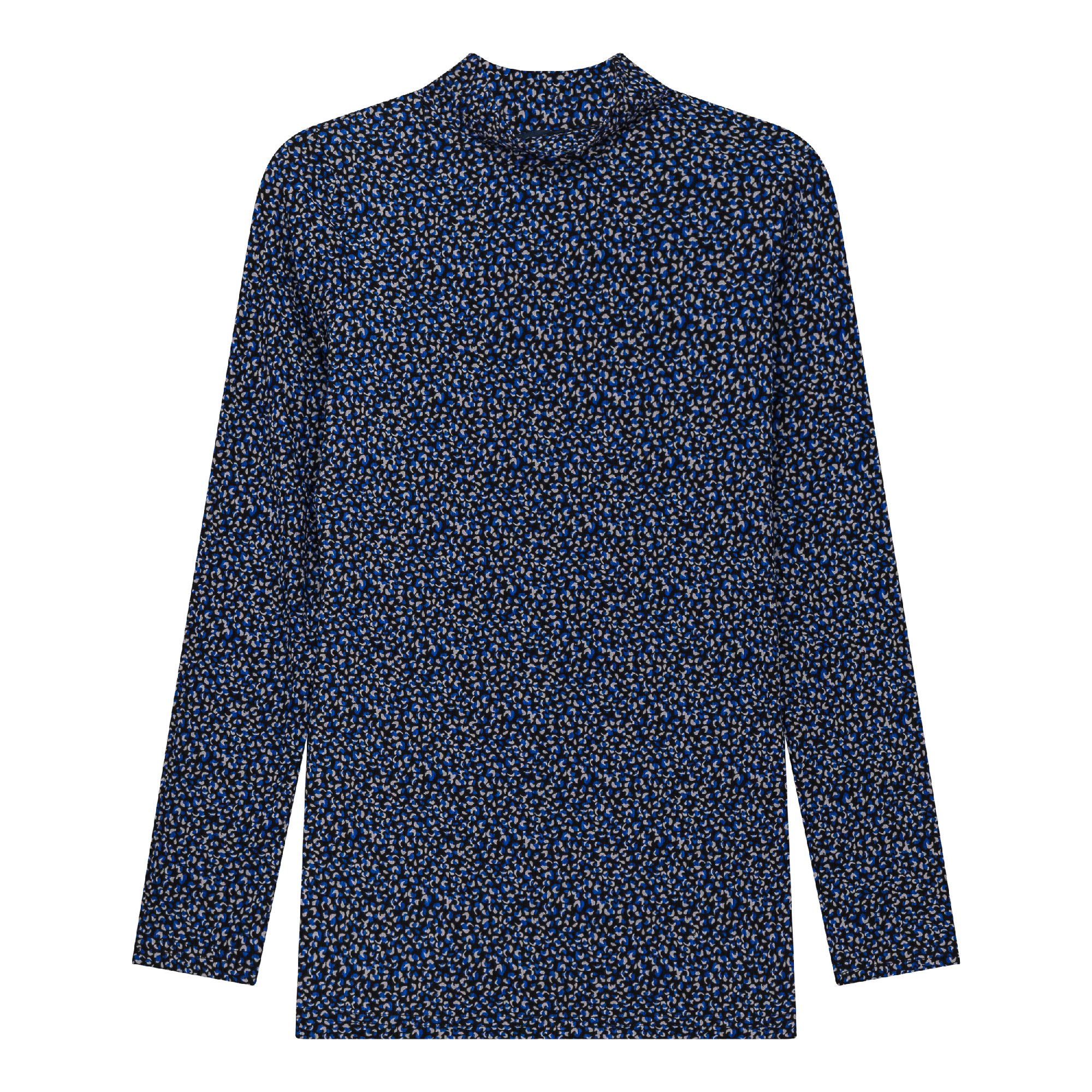 Floral Mock Neck Blouse for Women - Elegant Floral Print Tops for Casual Wear, Office & Date Night Outfits