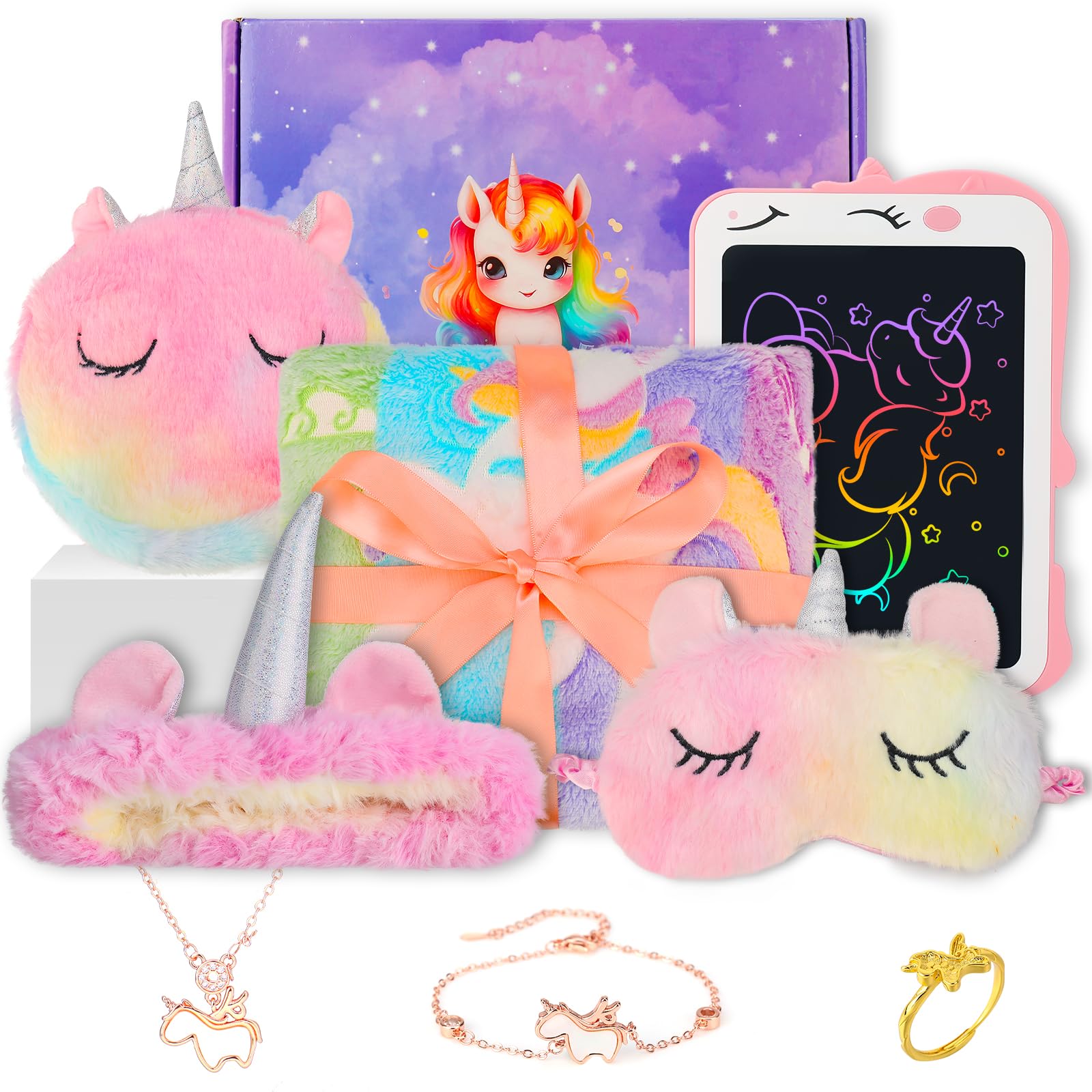 Magical Unicorn Toys for Girls Ages 4-8 | Unicorn Gift Box Set | Perfect Birthday Present for Little Girls | Fun Playtime & Party Favor Gift Idea