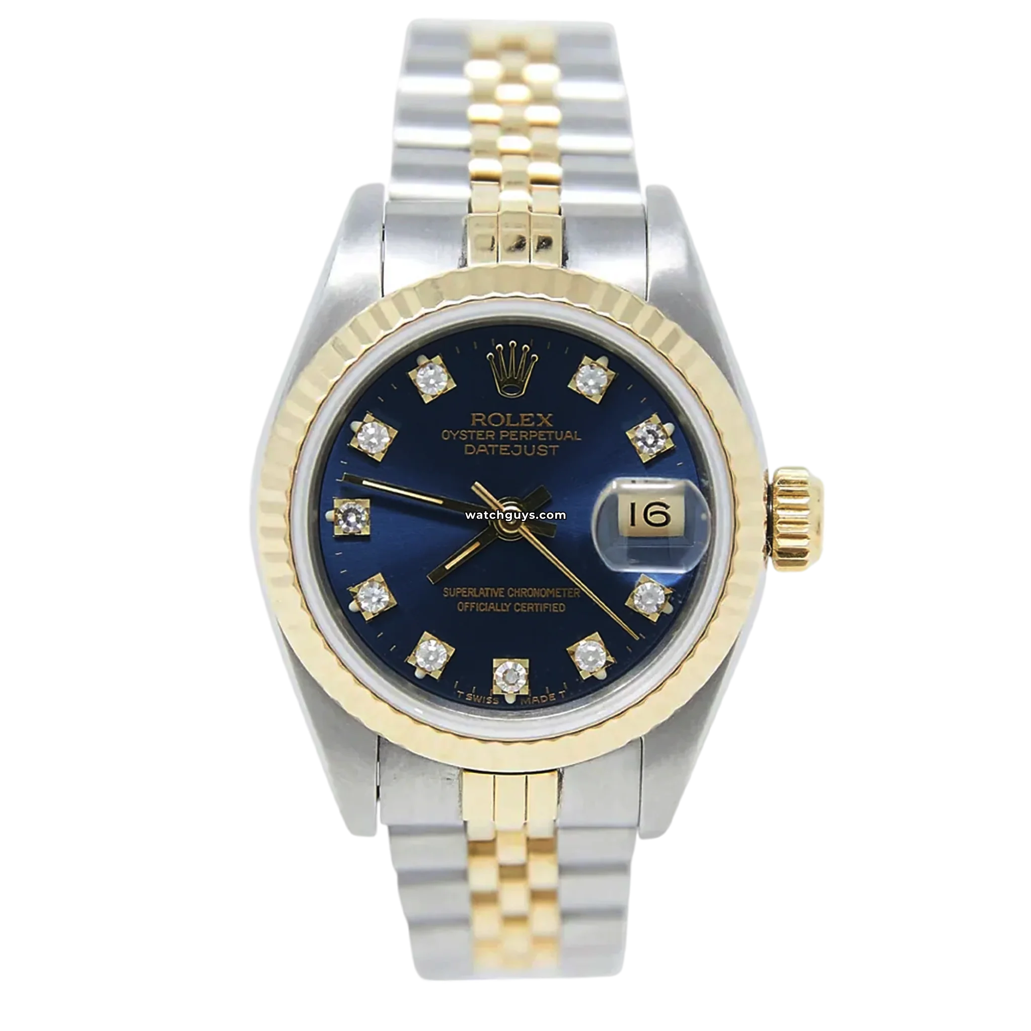 Rolex Datejust 69173 Ladies Watch - 26mm Blue Dial with Diamond Markers & Jubilee Bracelet - Perfect for Business, Gifts & Special Occasions