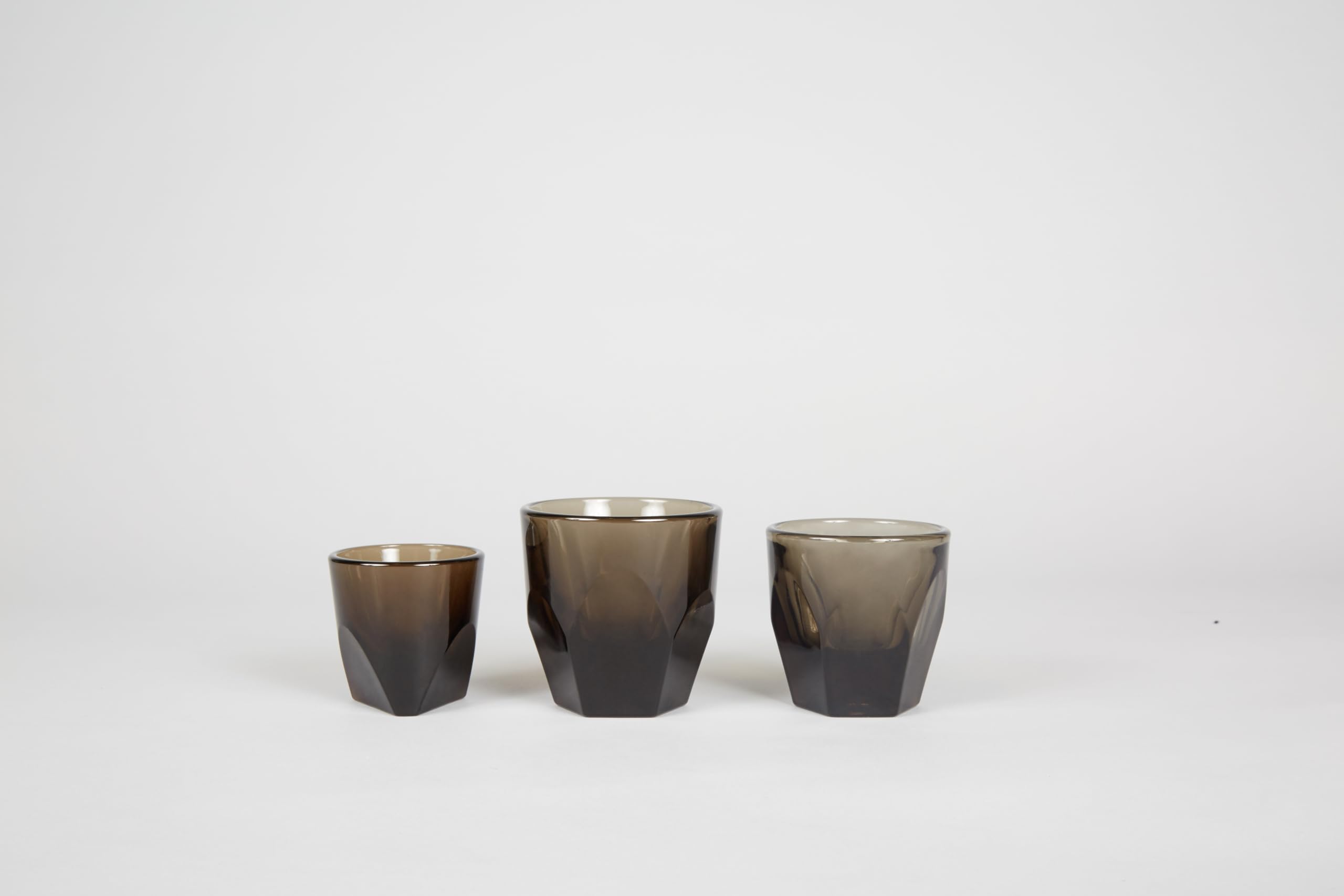 notNeutral VERO Glass Smoke (6 oz, Set of 6) - Elegant Modern Drinking Glasses for Cocktails, Wine, and Home Bar Decor