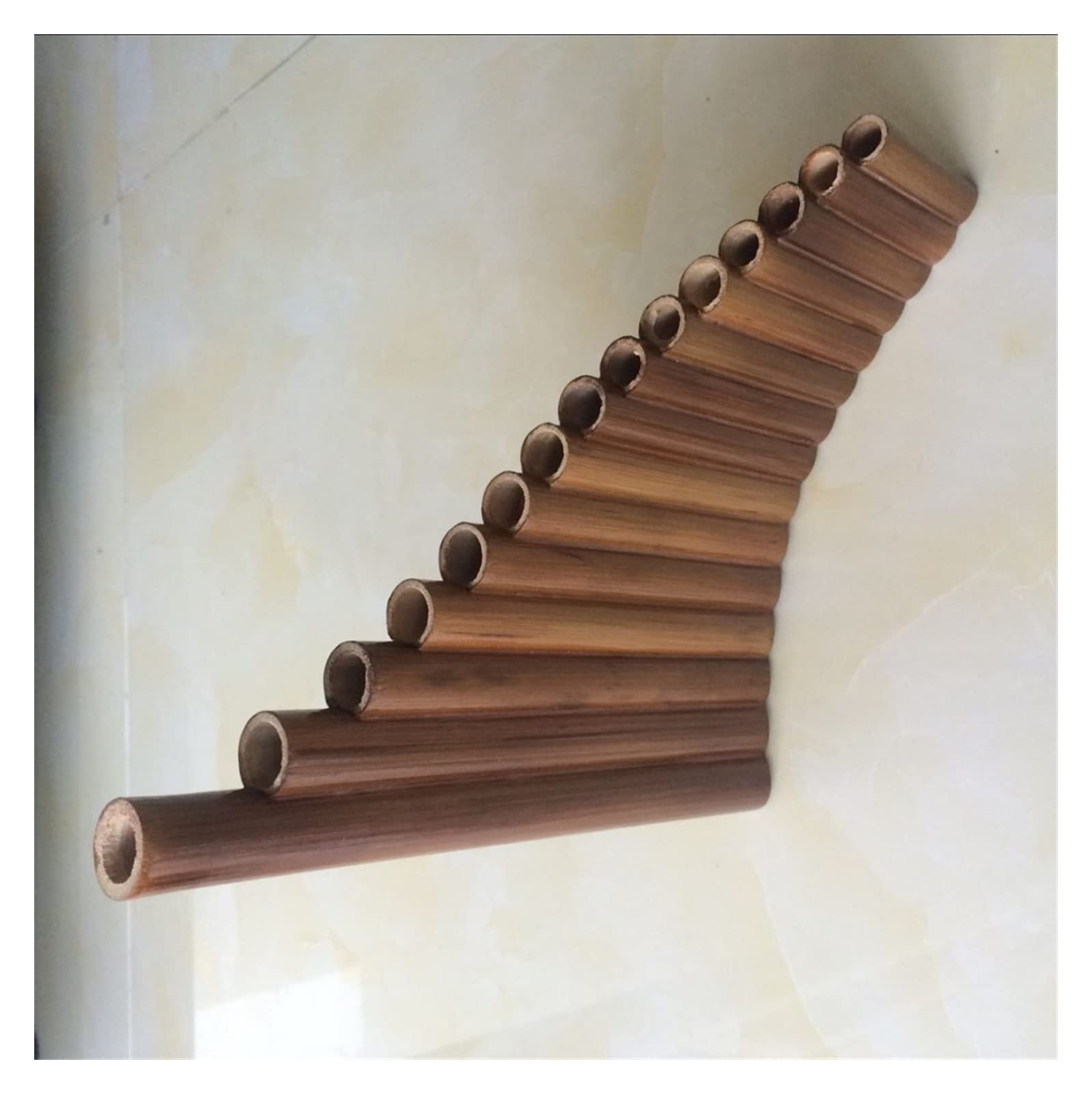 Professional G Key 15 Pipe Pan Flute - Handmade Bamboo Wooden Wind Instrument for Music Lovers | Perfect for Performances, Meditation & Cultural Events