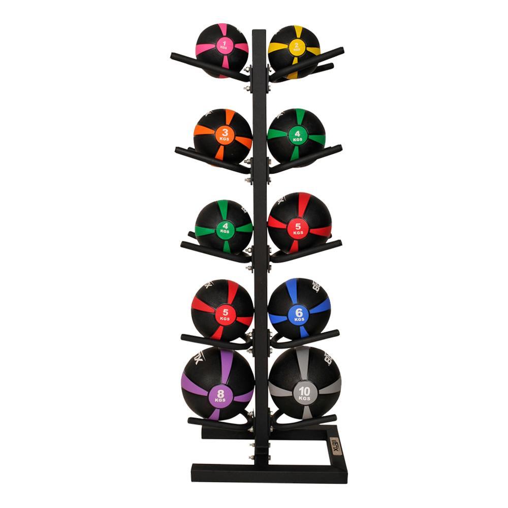 XLR8 10 Ball Medicine Ball Rack - Heavy Duty Storage Organizer for Gym Equipment | Perfect for Home Workouts, CrossFit Training & Fitness Studios