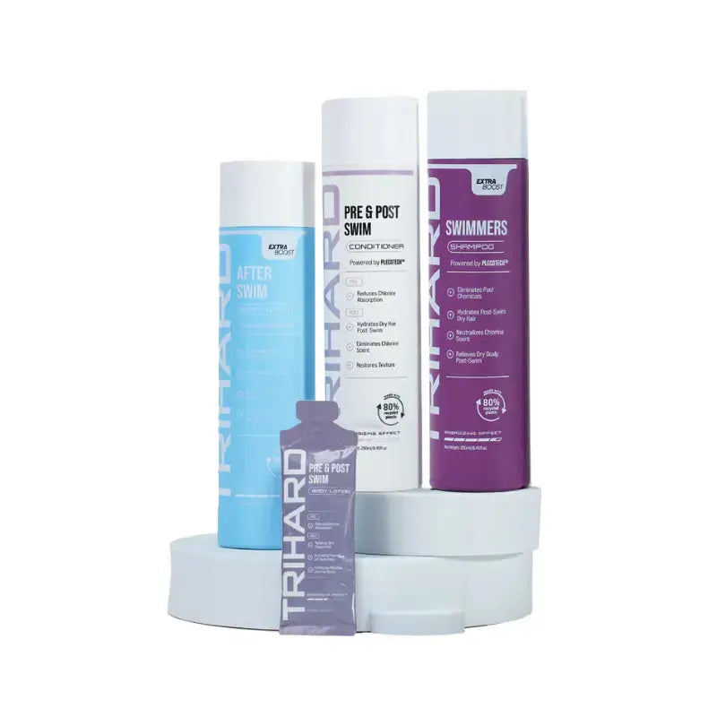 Pre & Post Swim Body & Hair Care Bundle - Chlorine Removal & Moisturizing Set for Swimmers - Pool, Beach & Gym Use