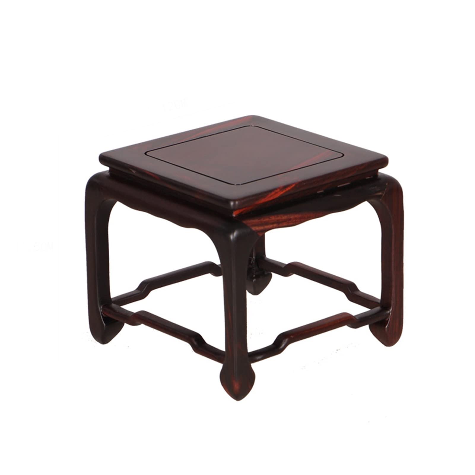Premium Wooden Bonsai Stand - Handcrafted Rosewood Display Pedestal for Vases, Buddha Statues & Indoor Plants | Square Wood Base for Home Decor, Office & Meditation Spaces