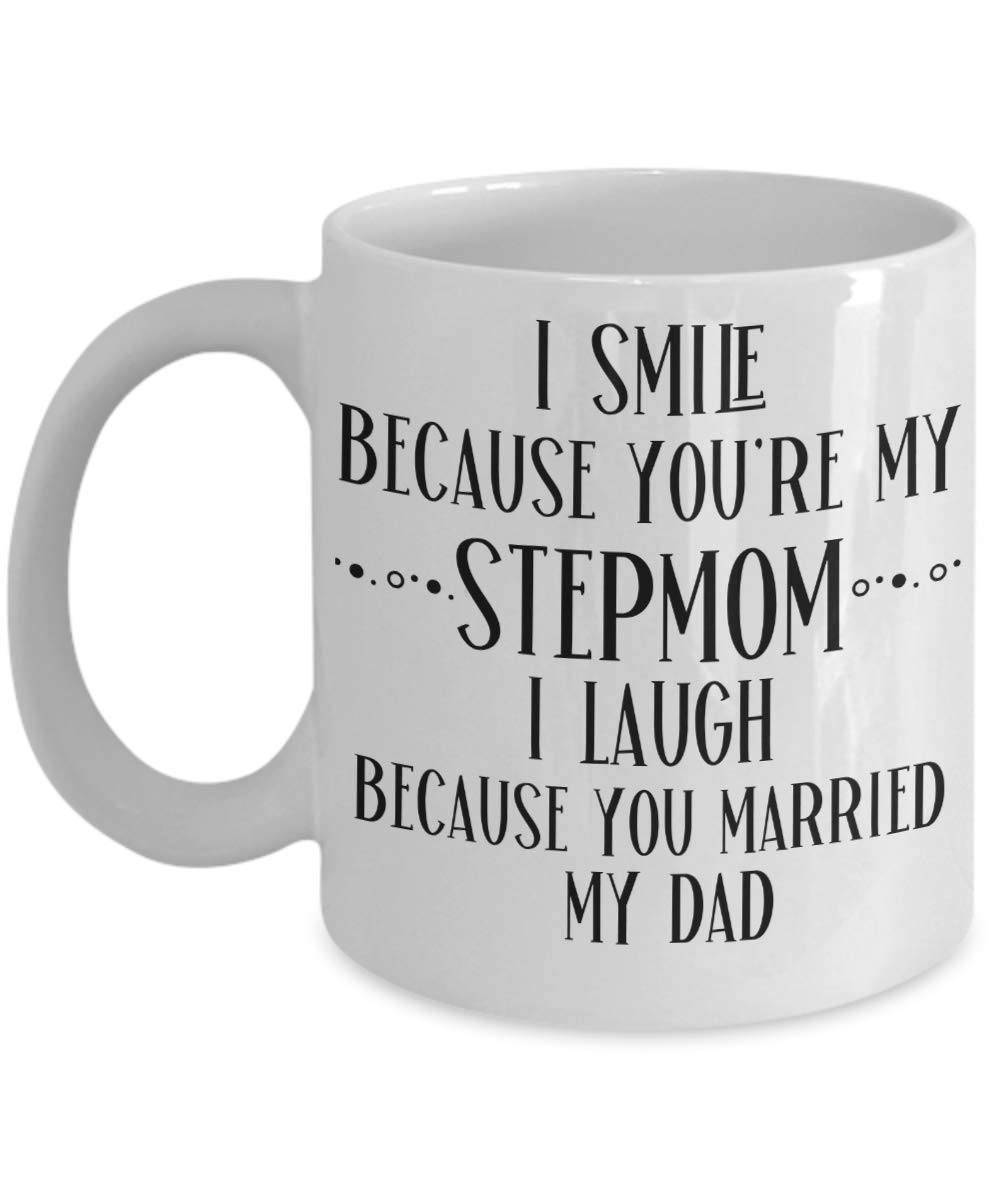 Step Mom Mug - Personalized Birthday Gift from Stepdaughter, Tea Cup for Stepmom, Christmas & Mother’s Day Gift for Her, Perfect for Coffee, Tea, or Hot Chocolate Moments