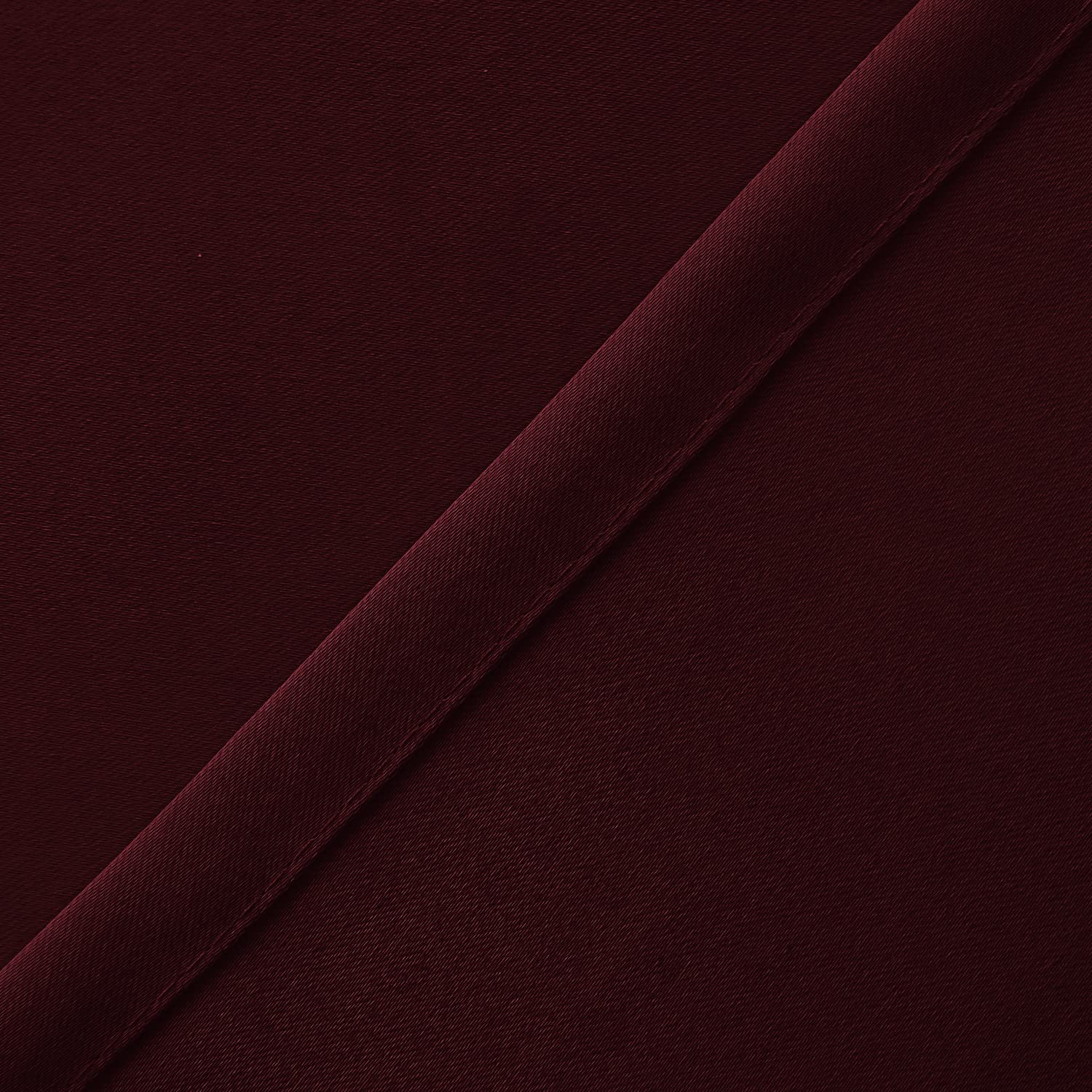 Blackout Thermal Insulated Solid Window Valance Curtains for Kitchen - Burgundy, 60 x 18 Inches, 1 Panel - Perfect for Home Decor, Privacy & Energy Efficiency
