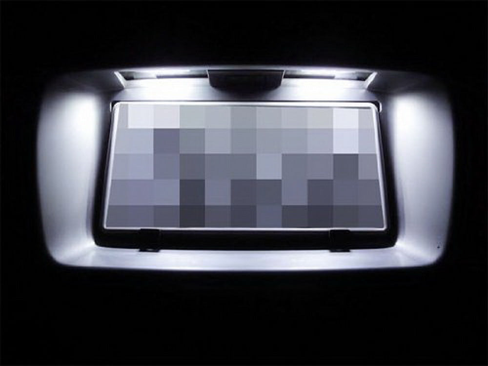 White LED License Plate Lights for Nissan 370Z, GTR, Infiniti G37 - Direct Fit Replacement - Perfect for Night Driving & Car Customization