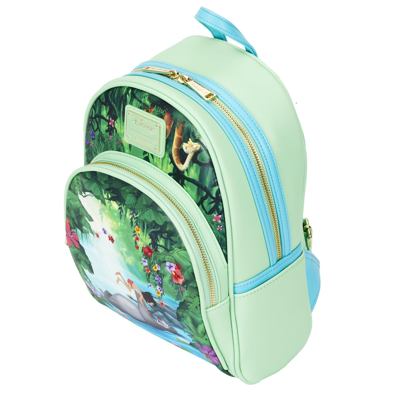 Disney Jungle Book Loungefly Backpack - Bare Necessities Collection | Cute & Durable Disney Themed Backpack for School, Travel & Disney Parks