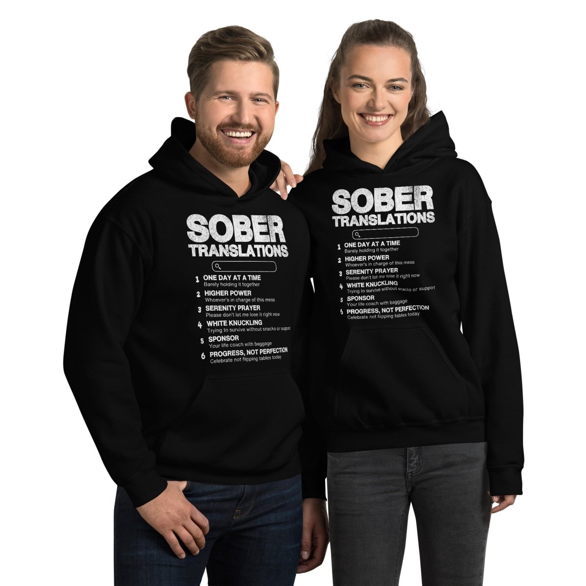 Funny Recovery Hoodie for Sobriety & Addiction Support - Comfortable & Inspirational Sober Apparel for AA Meetings & Daily Wear