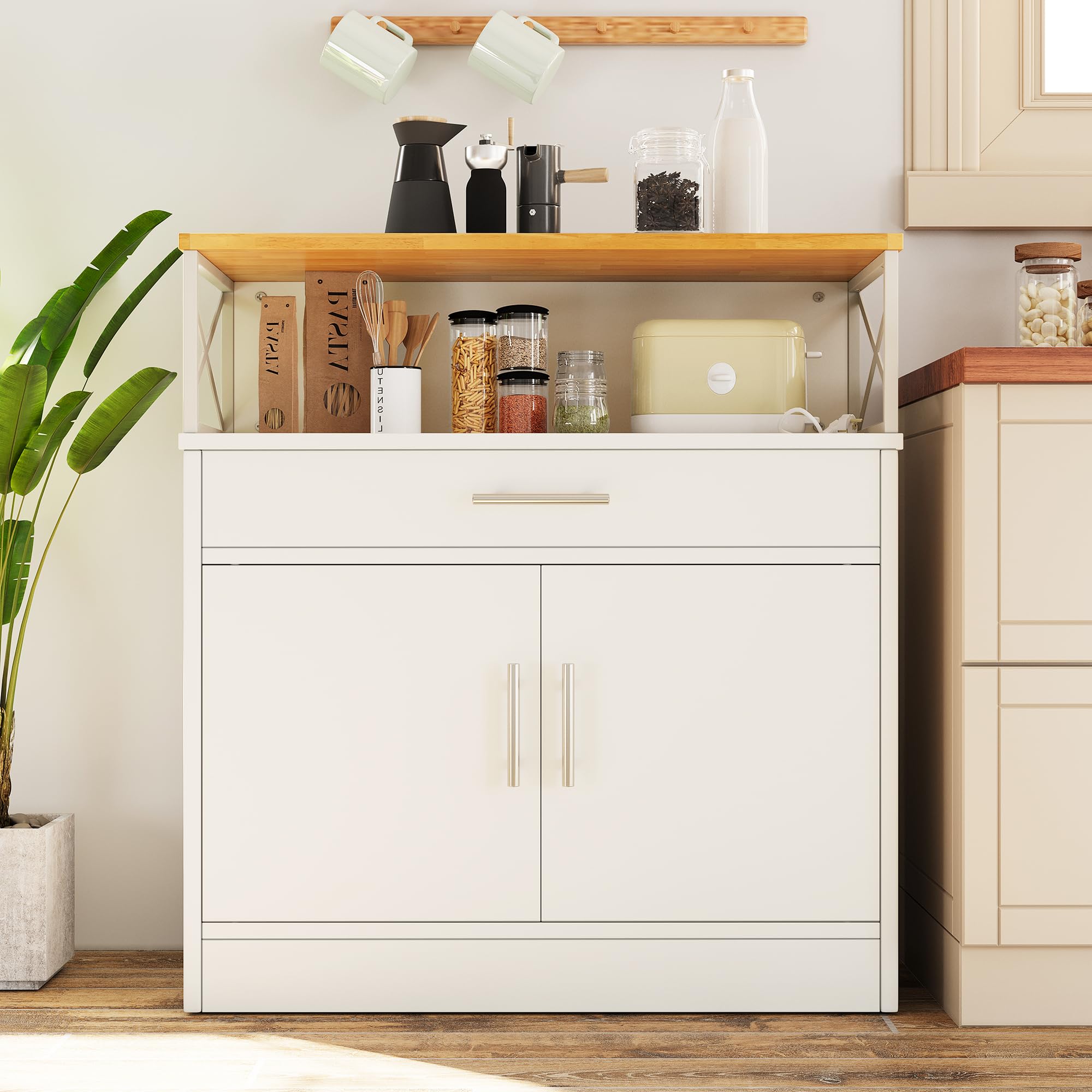Modern Farmhouse Sideboard Buffet Cabinet - 32