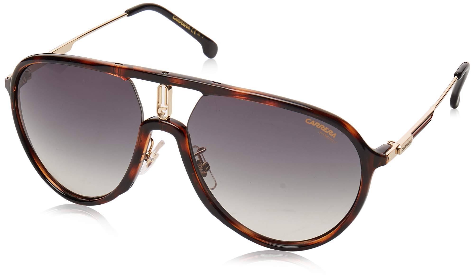 Carrera 1026/S Dark Havana Pilot Sunglasses - UV Protection Aviator Sunglasses for Men & Women - Perfect for Driving, Travel, and Outdoor Activities